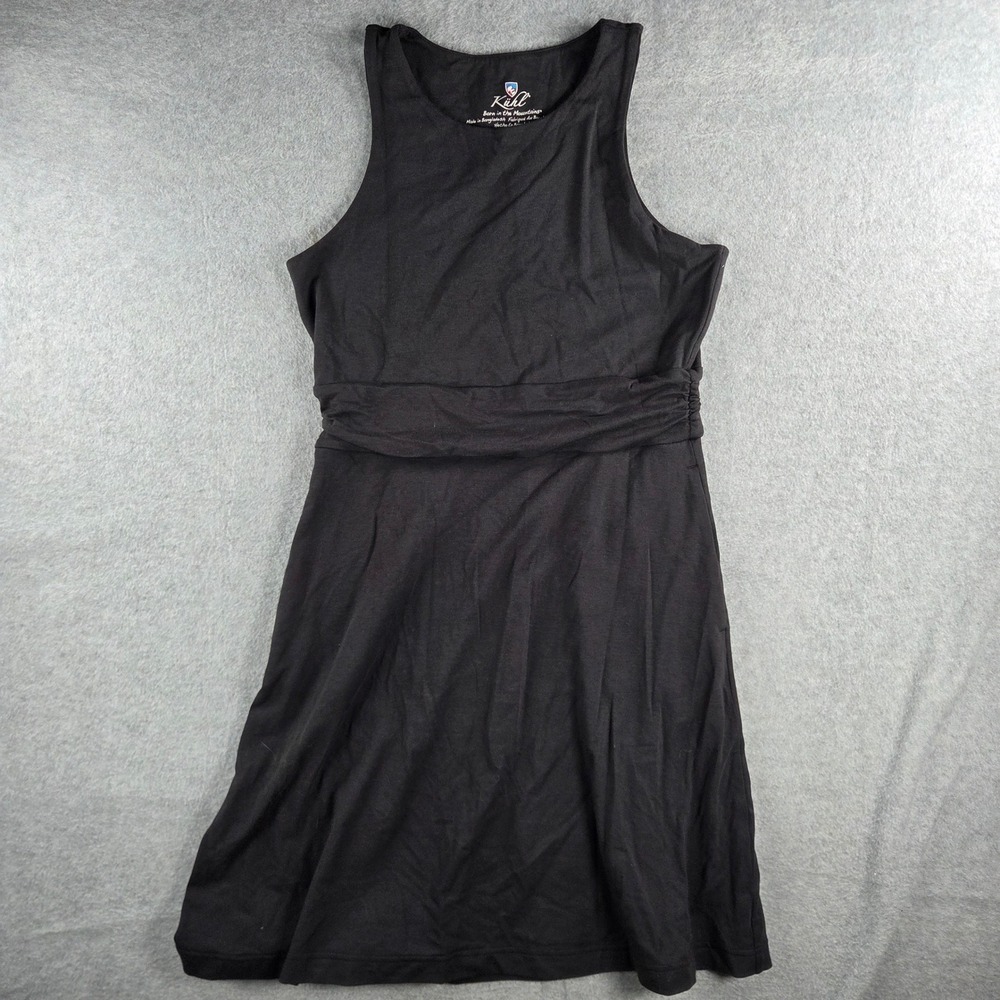 Kuhl Sleeveless Dress Womens Small Black Empire Waist High Neck Casual Outdoor